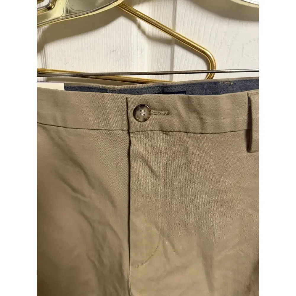 NWT Dockers Workday Khaki Pants Mens 38x32 Brown SmartFlex Classic Fit Tan